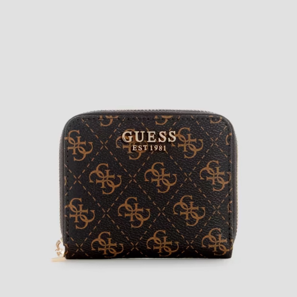 Guess Laurel Logo Small Zip-Around Wallet